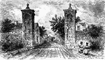 The original gate of St. Augustine, Florida.