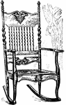A French rocking chair.
