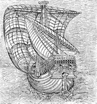 A ship of Columbus' time.