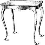 This furniture ClipArt gallery offers 95 illustrations of tables.