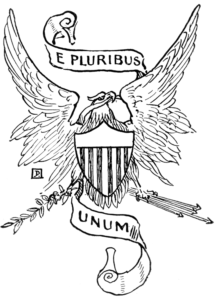 ribbon e pluribus unum clipart