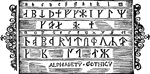 Norsemen alphabet.