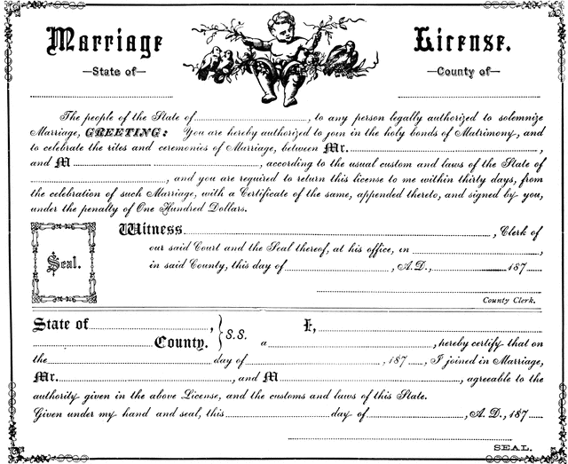 Marriage License | ClipArt ETC