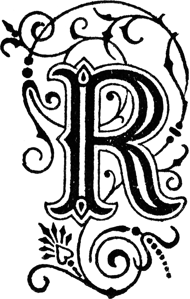 R Letter Clipart Etc