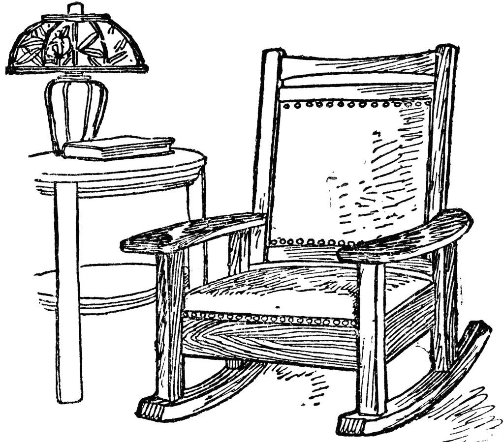 Featured image of post Rocking Chair Black And White Clipart - Karen arnold has released this chair clipart image under public domain license.
