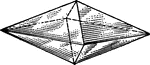"Right octahedron with rhombic base." &mdash; Hallock, 1905