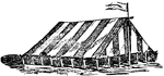 "The Chinese lower orders live much in tents. They are ordinarily of matting. These people are clever in their construction, and make them of great size, and with considerable comfort." &mdash; Chambers, 1881