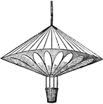 Robert Cocking's designed parachute. The parachute did not work properly and killed Mr. Cocking when he was testing it out.