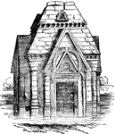 "A temple built about 1000 A.D. It is unique because of its Gothic gablets and trefoil arches." &mdash; Encyclopedia Britanica, 1893