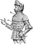 A body of armor make from plates of iron.