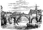 "A fine bridge over the Ouse at York, erected in the reign of Queen Elizabeth, was taken down some years ago. The span of the largest arch was 81 feet, and the rise 26 feet 3 inches." &mdash; Encyclopedia Britanica, 1893