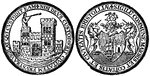 A seal representing the city of Bristol, England.
