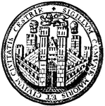 The seal for the city of Chester, England.