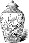 A jar used to mainly keep fragrance such as dried rose petals or incense.