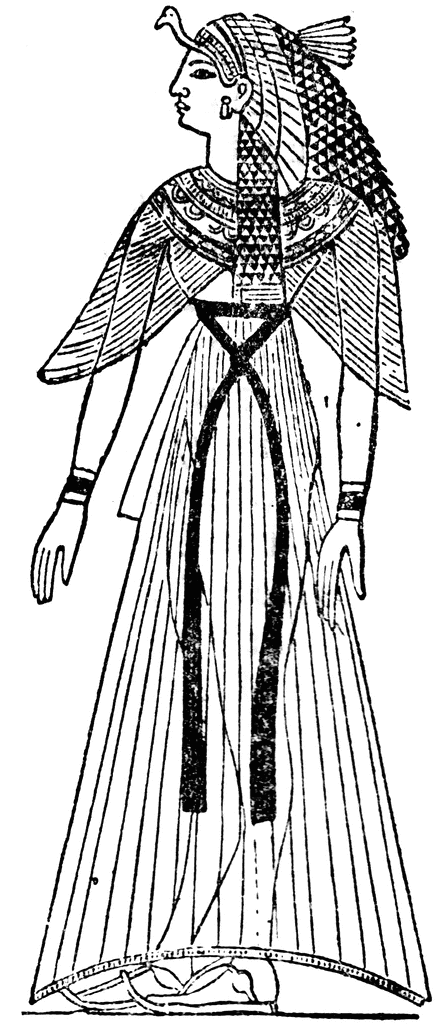 Egyptian Queen Nefertiti stock vector Illustration of sketch  152828807