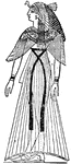 The costume of an Egyptian Queen.