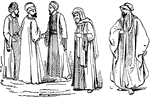 "Outdoor costume of modern Syrian Men." &mdash; Encyclopedia Britannica, 1893