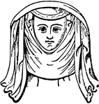 "Head-dress from Effigy of countess of Laucaster." &mdash; Encyclopedia Britannica, 1893