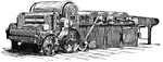 "Three-cylinder Opener, Beater, and Lap Machiine." &mdash; Encyclopedia Britannica, 1893
