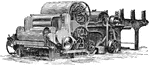 "Single Scutcher and Lap Machine." &mdash; Encyclopedia Britannica, 1893