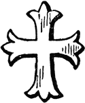 An expanded ornamental cross.