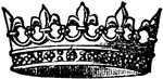 "Upon his seal as earl of Chester, the same sovereign has the circlet of his open crown heightened with fleurs-de-lys only, alternating with small clusters of pearls." &mdash; Encyclopedia Britannica, 1893