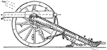 "9-poounder Field Gun Carriage (elevation )." &mdash; Encyclopedia Britannica, 1893