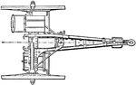 "9-pounder Field Gun Carriage (plan)." &mdash; Encyclopedia Britannica, 1893