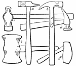 The Hammers and Mallets ClipArt gallery includes 20 examples of tools used to strike another object.