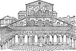 "facade of old St Peter's, Rome." &mdash; Encyclopediia Britannica, 1910