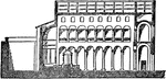 "Section of Basilica of S. Agnese at Rome." &mdash; Encyclopediia Britannica, 1910