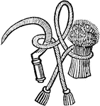 "The garb and sickle, the badge of the Hungerfolds, is another very beautiful and less common example a badge." &mdash; Chambers' Encyclopedia, 1875
