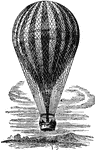 A hot air balloon used for transportation.