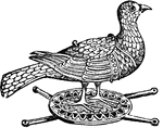 "Pyx in the form of a Dove." &mdash; Chambers' Encyclopedia, 1875