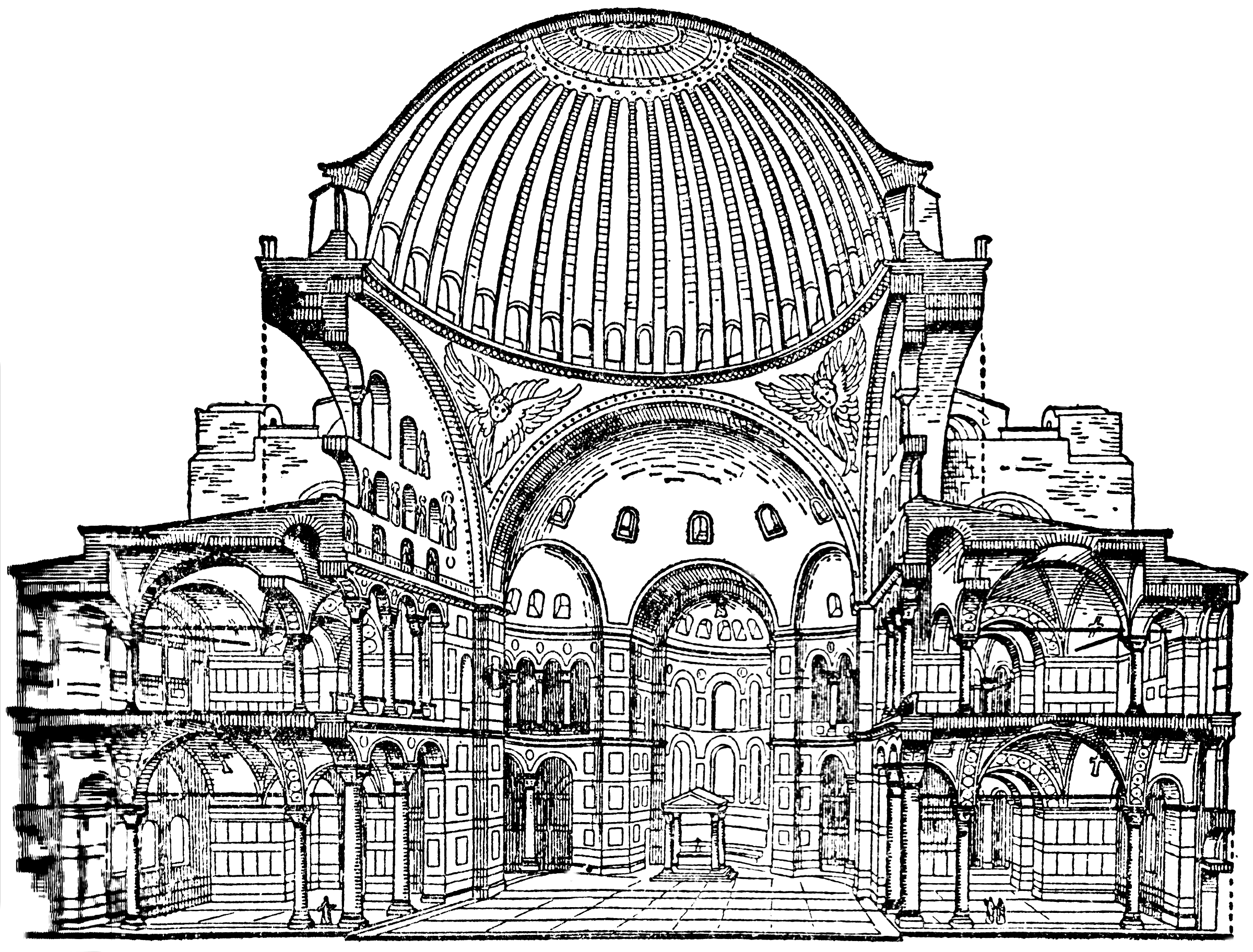Святых свод. Церковь Святой Софии в Константинополе 532-537.