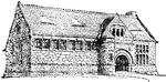 "Crane Public Library, Quincy, Mass." &mdash; The Encyclopedia Britannica, 1910