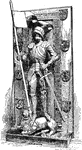 "Gothic Style of Armor. Monument of Count Otto IV of Henneberg." &mdash; The Encyclopedia Britannica, 1910