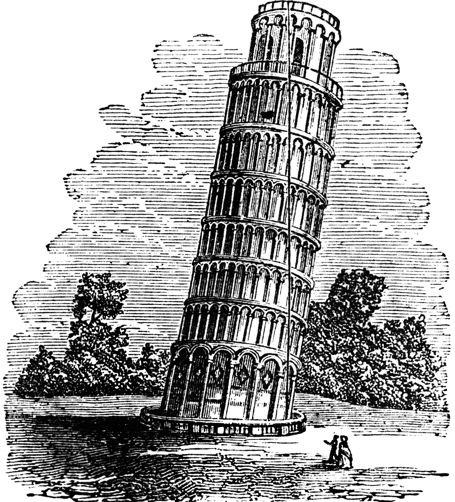 Leaning Tower of Pisa - Stock Illustration [62639537] - PIXTA