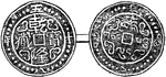 "Tibeto-Chinese coinage ("Kieniang, 58th year," i.e. 1793 A.D.)" &mdash;The Encyclopedia Britannica, 1910