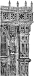 "Part of Henry VII's Bronze Screen." &mdash;The Encyclopedia Britannica, 1903