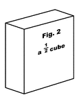 A 1/2 cube