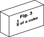 An 1/8 cube.