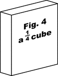 An 1/4 cube