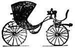A Victoria is a four-wheeled carriage and seats 2 persons.