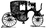 The Coupe is a four-wheeled closed carriage, with seats for two and a driver.