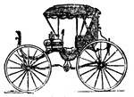 A Chariotee is a four-wheeled pleasure carriage with two seats and a movable top.