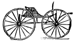 A Buggy is a light four-wheeled vehicle in common use in the late 19th century.