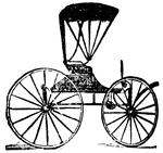 A Buggy is a light four-wheeled vehicle in common use in the late 19th century.