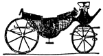 A Landau is a kind of pleasure carriage whose top may be thrown open or be closed at pleasure.