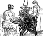 A book-sewing machine
